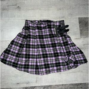 Purple Skirt with Buckles